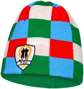 Czapka dziana w kratkę
