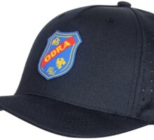 Czapki z dziurkami granatowe