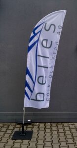 Beach flagi z logo
