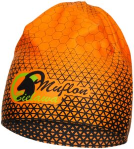 Czapki drukowane pomarańczowe