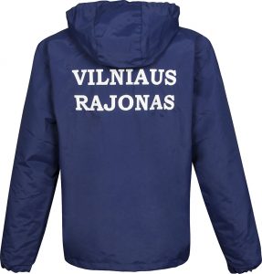 Kurtka ortalionowa z haftem na plecach