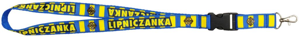 Niebieskie smycze naszywane